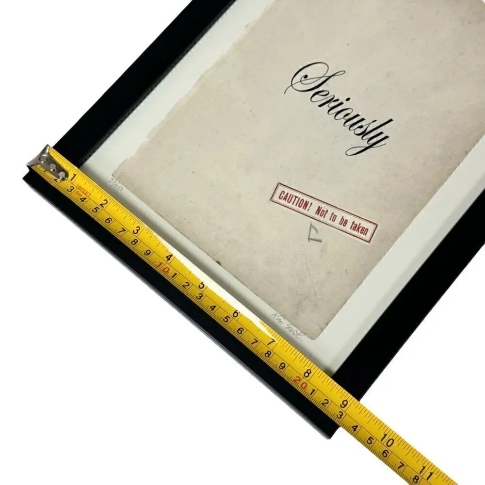 NEW Smith & Co Wall Art Print Vintage Style Caution - Not To Be Taken Seriously